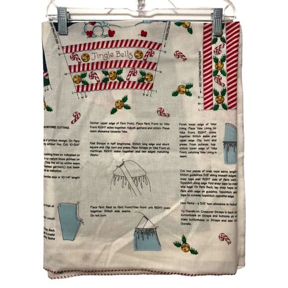 Daisy Kingdom Snowman Toddler Overalls Easy to Sew Fabric Sizes 6-12-18 Months - Picture 2 of 6